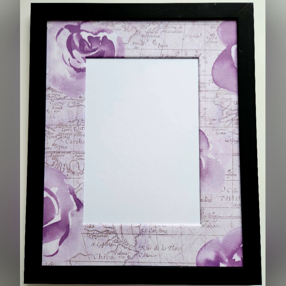 Vintage-Inspired 8x10 Photo Mat – Perfect for 5x7 Photos – Purple Power